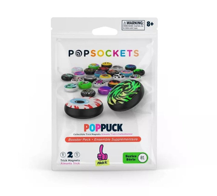 PopSockets PopPuck – Magnetisches Fidget Toy Mit 2 Pucks, Serie Two (blaue Verpackung)