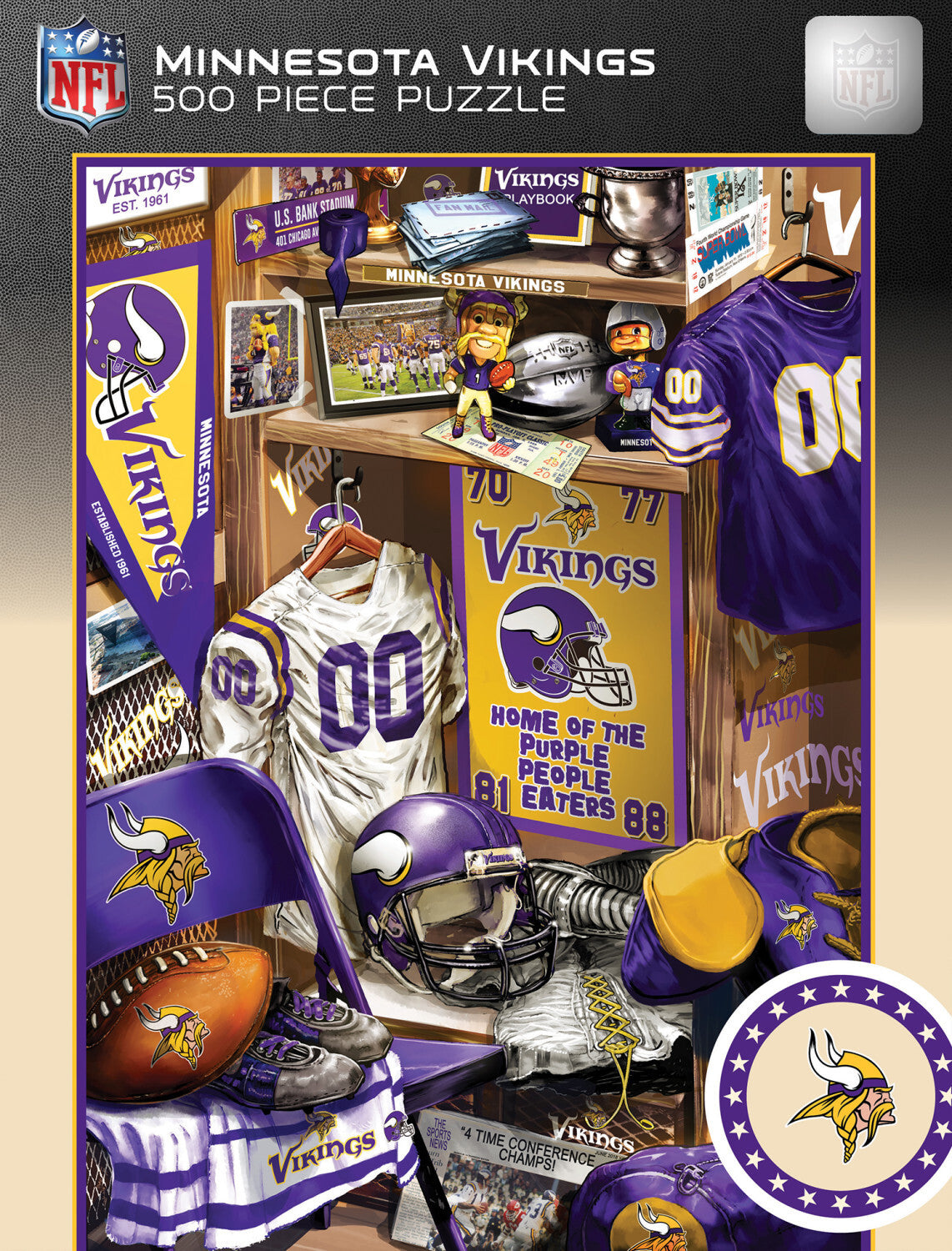 MN VIKINGS LOCKER ROOM 500PC