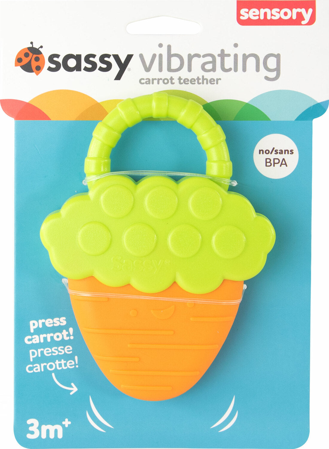 Vibrating Teether Vibrating Carrot Teether - Main Image