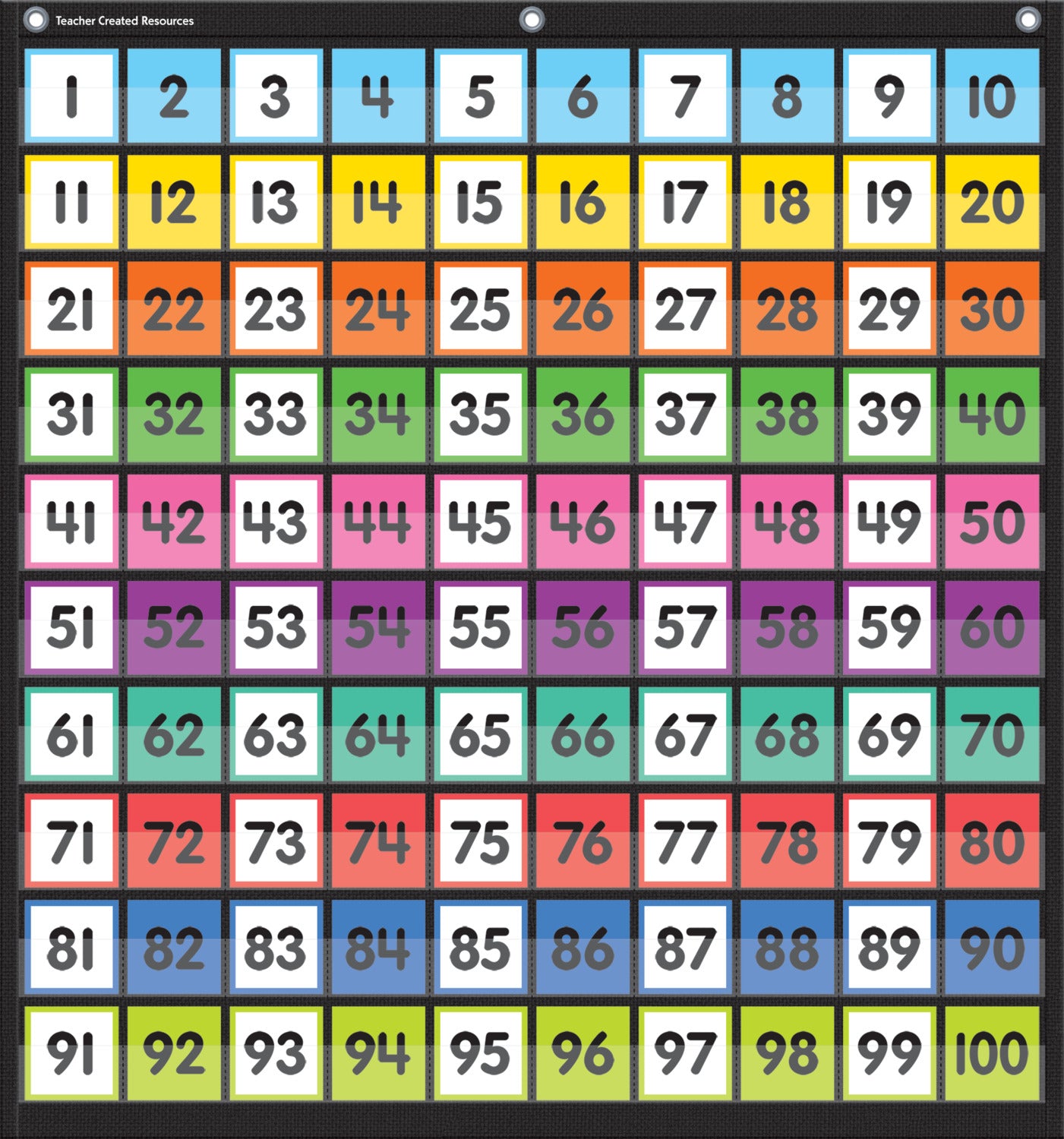 Colorful Hundreds Pocket Chart Learning Post & Toys
