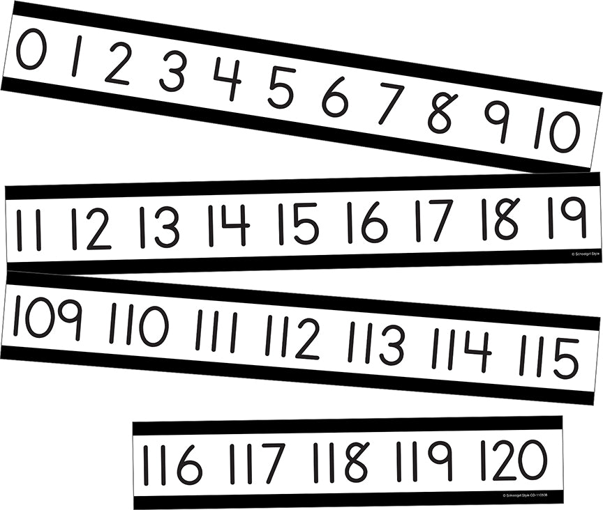 Simply Boho Number Line Mini Bulletin Board Set – Learning Post & Toys