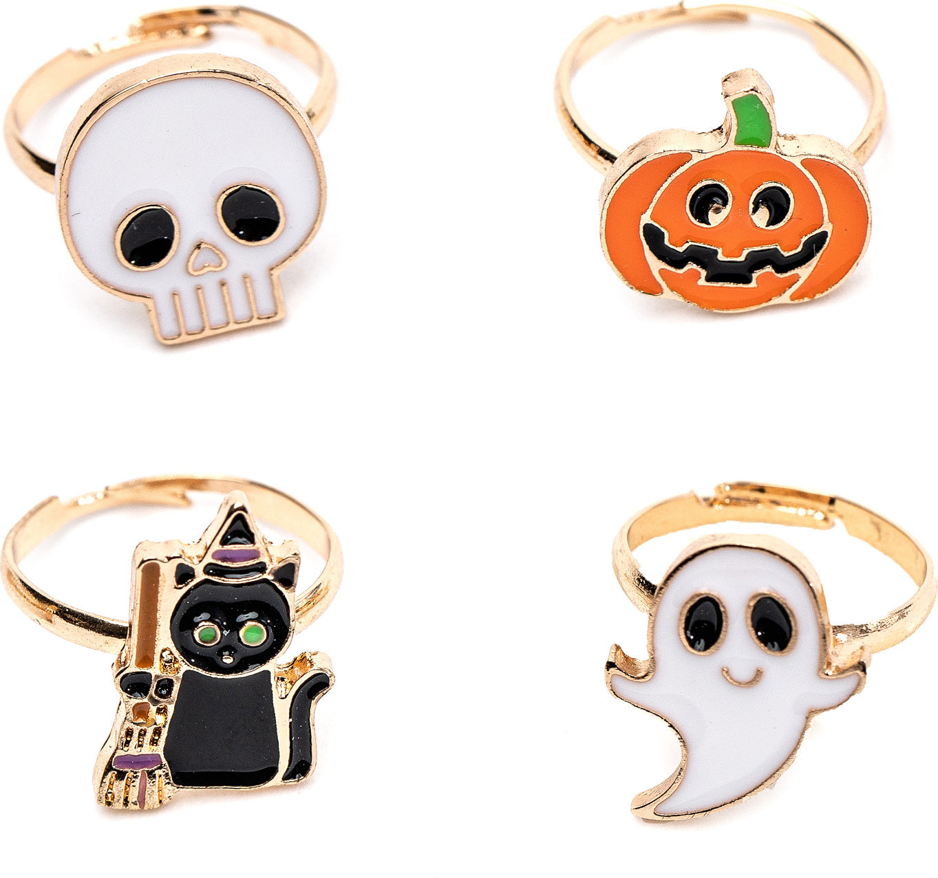 SPOOKY WOOKY HALLOWEEN RINGS, ASSORTED Learning Post & Toys