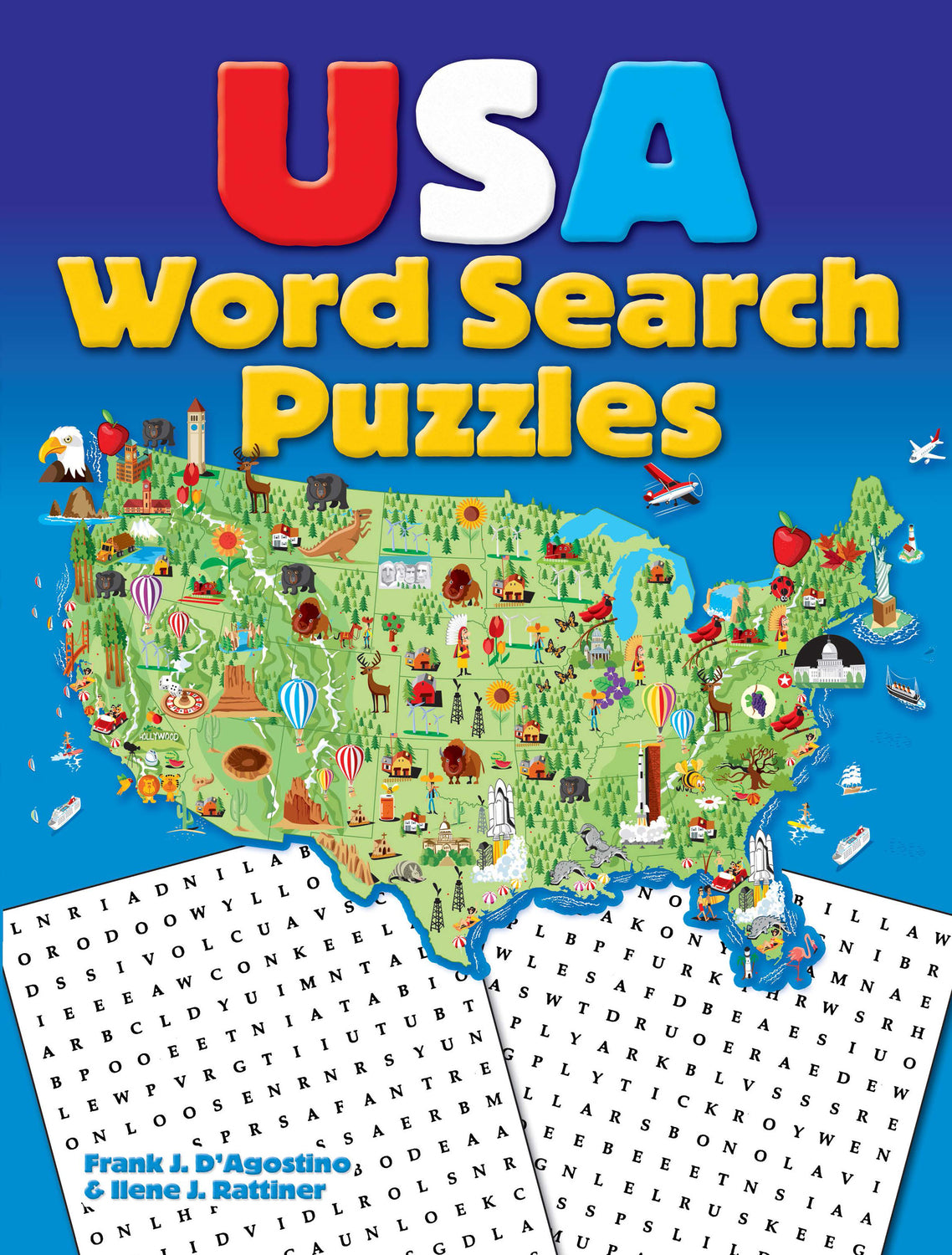 USA WORD SEARCH PUZZLES [PAPERBACK] RATTINER, ILENE J. AND D'AGOSTINO