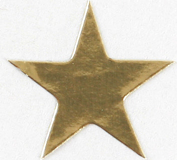 Stickers Foil Stars 3/4 175/PK Gold - Eureka