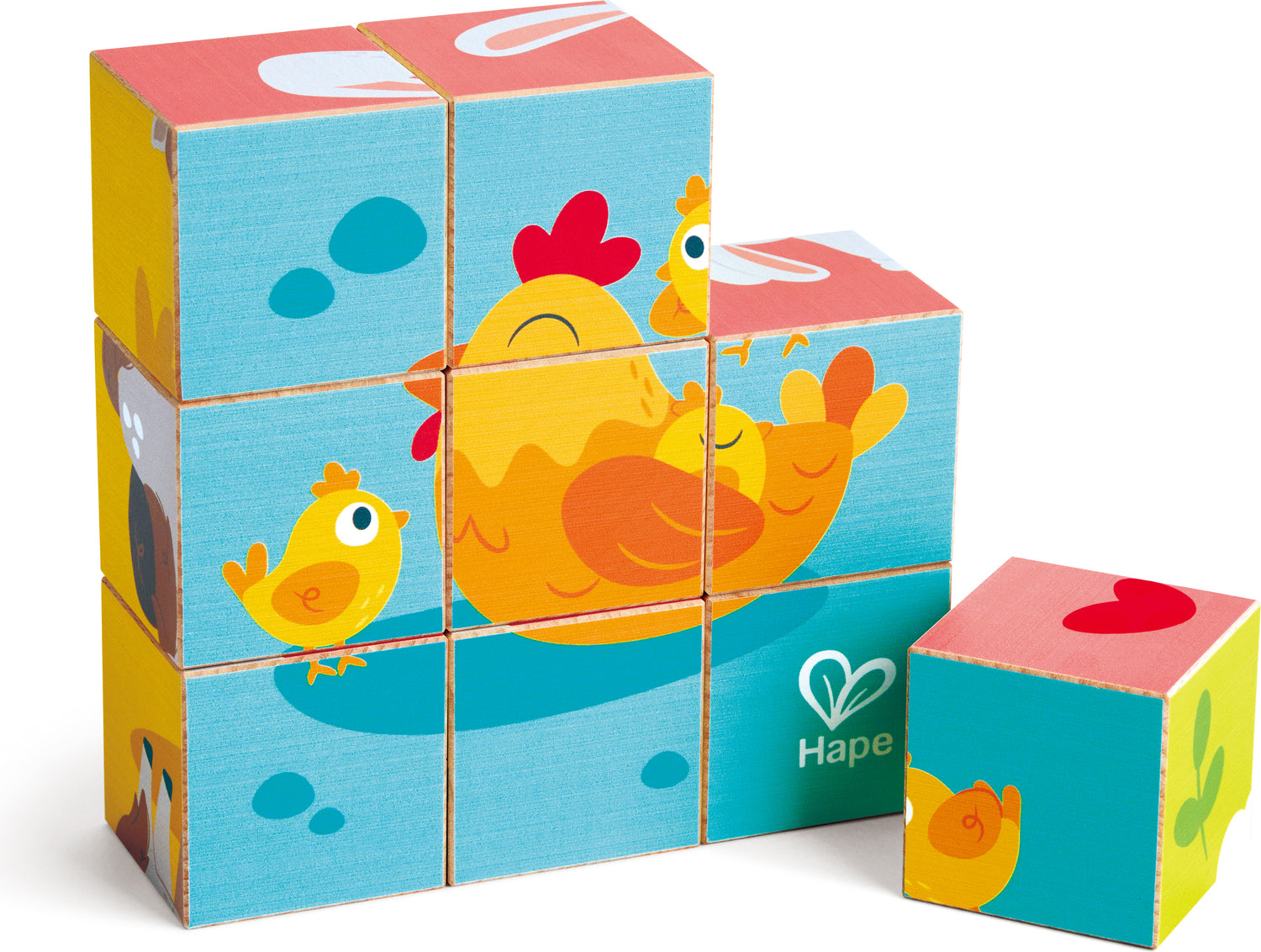 FARM WOODEN PUZZLE BLOCKS – Learning Post & Toys