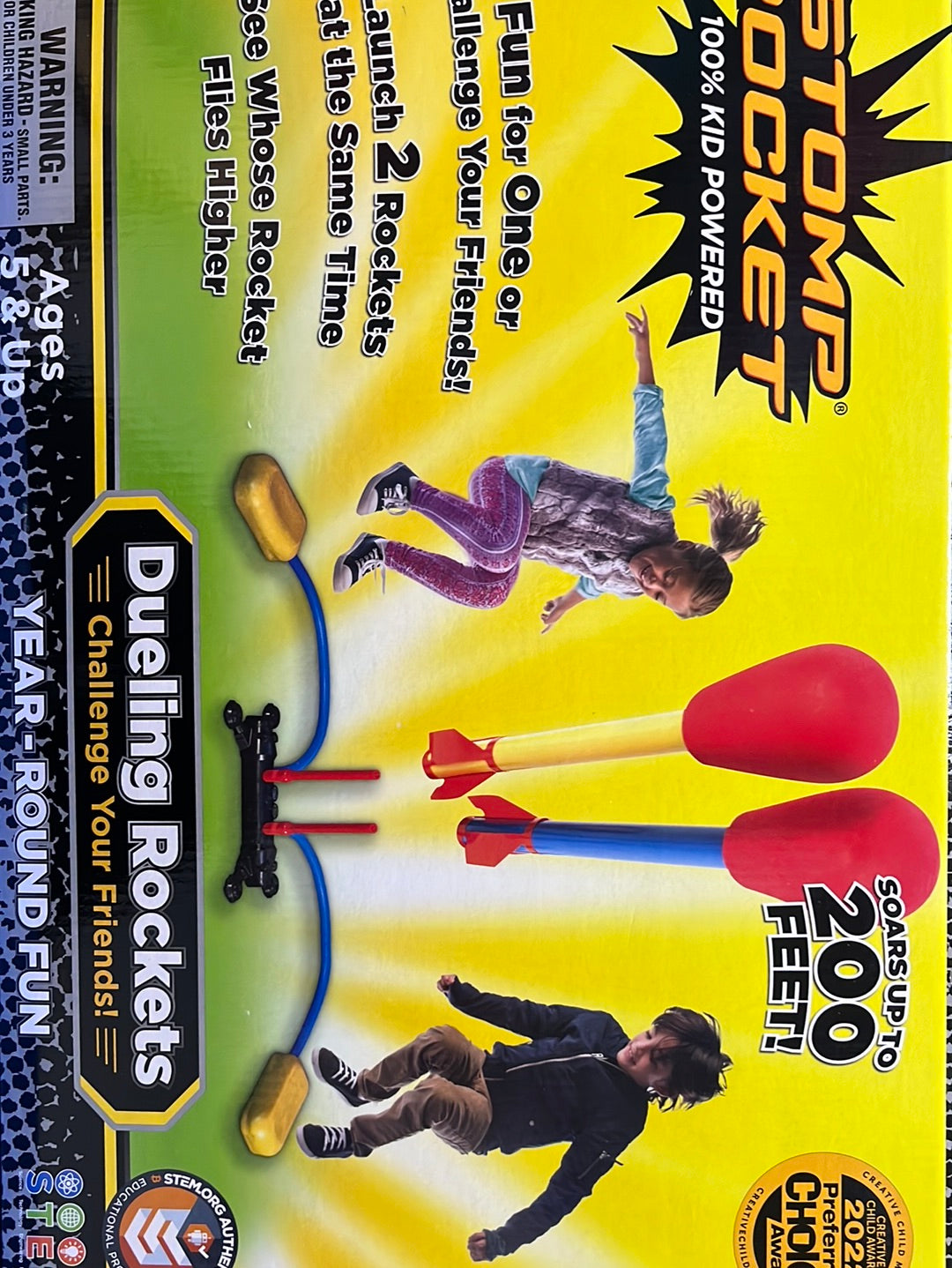 The Original Stomp Rocket® Dueling Rockets, 4 Rockets and Rocket Laun ...