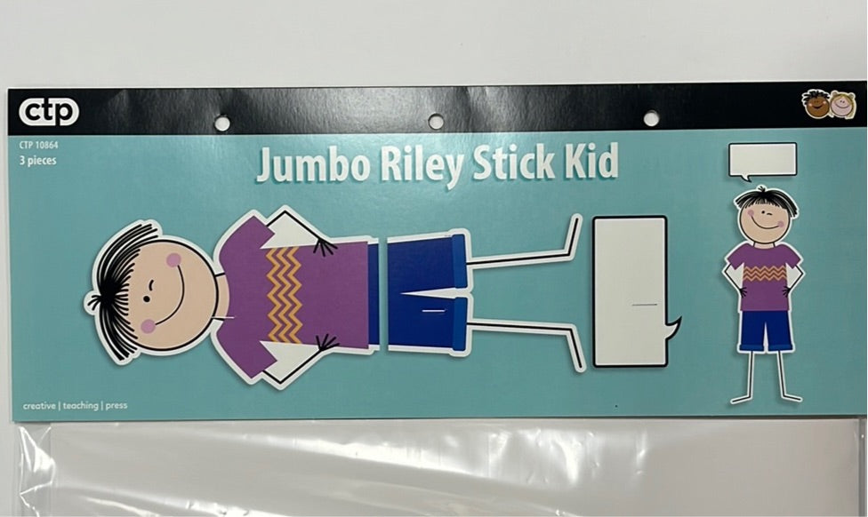 Toys For Riley STICK KIDS JUMBO RILEY BANNER – Learning Post & Toys