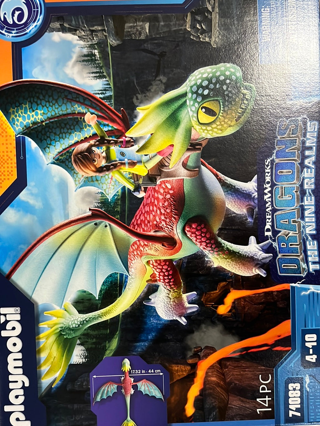 Playmobil 71083 Dragons : Les Neuf Royaumes – Panache & Alex – Dragon Articulé Et Personnage Dès 4 Ans