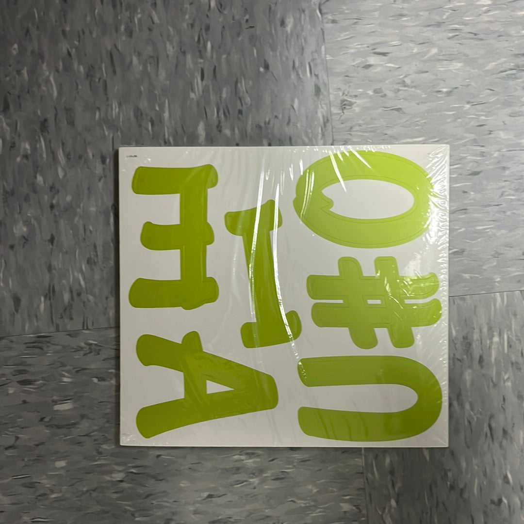 Key Lime Lettering Lime Green Lettering
