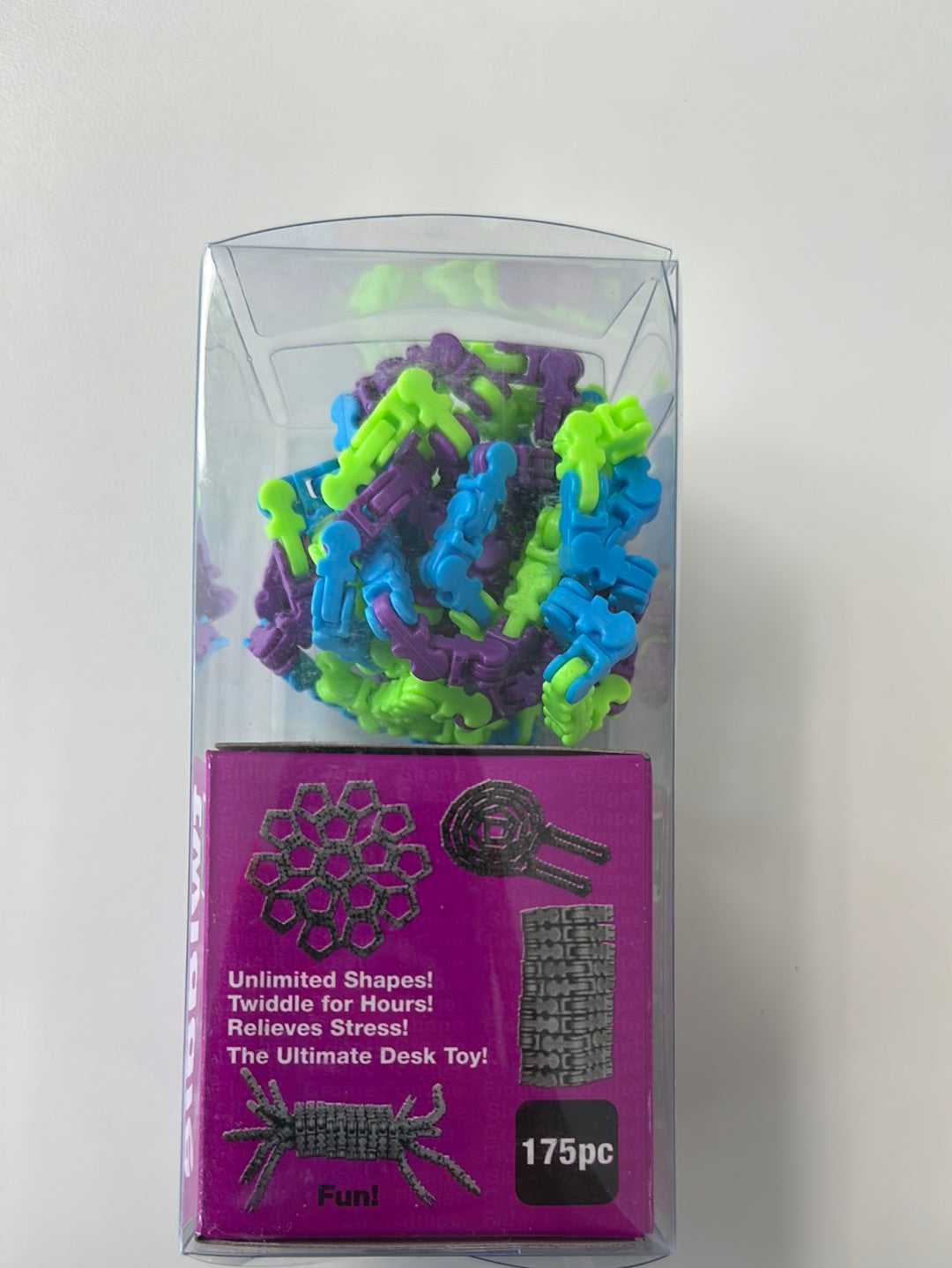 Twiddle Mega Twiddle – 140 Verwisselbare Stukken, Paars-groen-blauw, Eindeloos Fidgetplezier