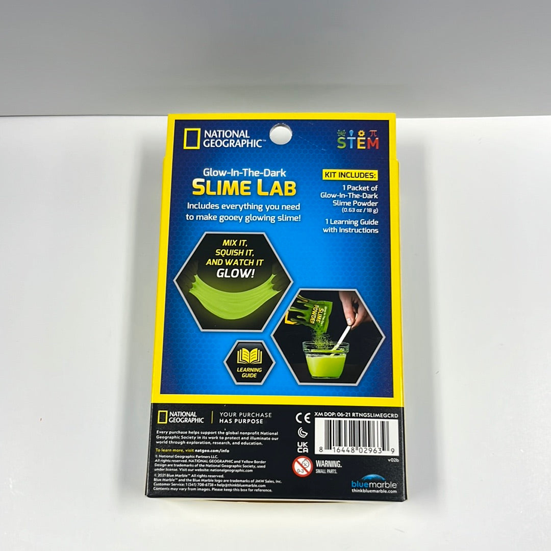 Glow in the Dark Slime Lab National Geographic
