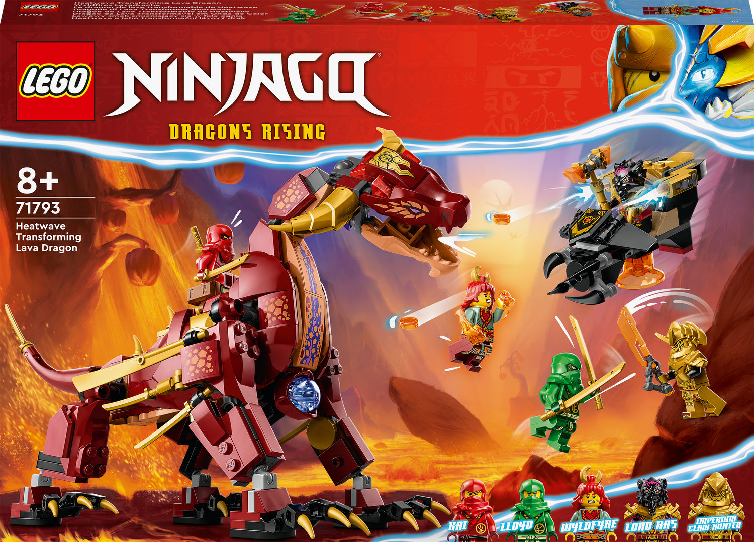 LEGO NINJAGO Heatwave Transforming Lava Dragon – Learning Post & Toys