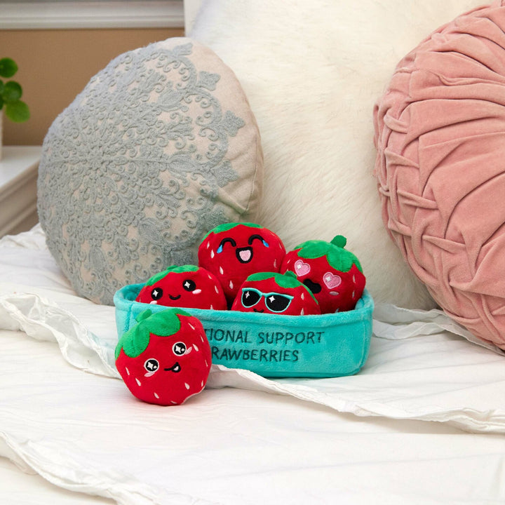 Emotional Support Strawberries - Cuddly Plush Comfort Food