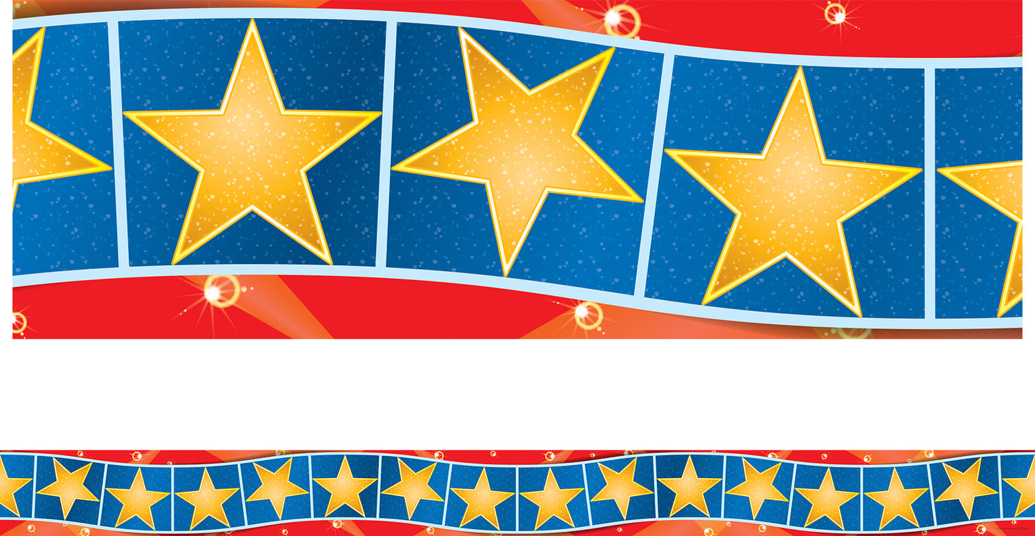 Hollywood Stars Straight Bulletin Board Borders – Learning Post & Toys