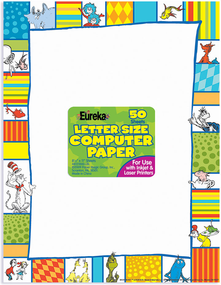 Printable Dr Seuss Computer Paper 750x750