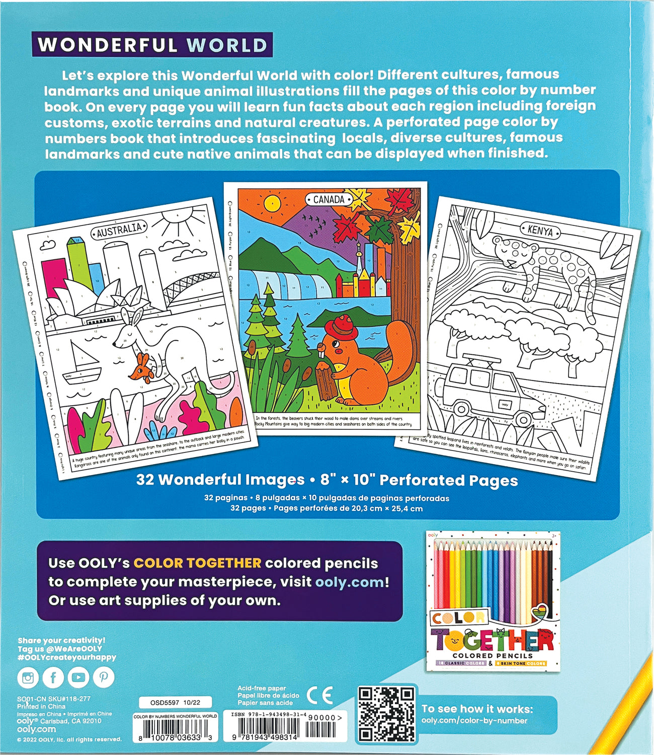 Wonderful Color Code WONDERFUL WORLD COLOR BY NUMBER – Learning Post & Toys