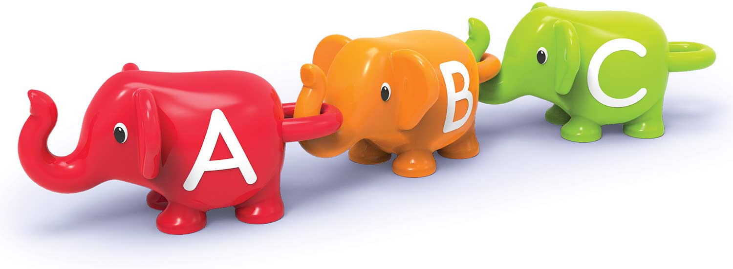 Snap Abc Snap n Learn ABC Elephants – Learning Post & Toys