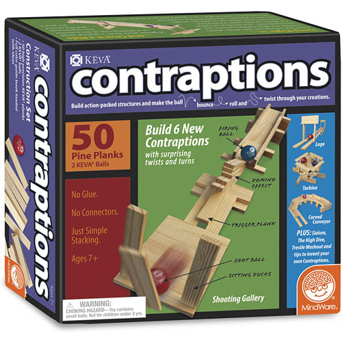 Contraption Round Keva Contraptions: 50 Piece Set – Learning Post & Toys