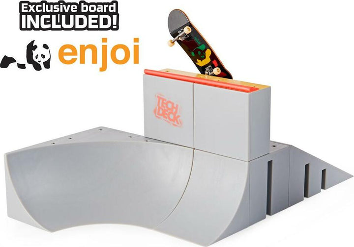 Tech Deck X-Connect Zero-Bowl Builder – Skatepark Modulable + 1 Finger Skate Dès 6 Ans