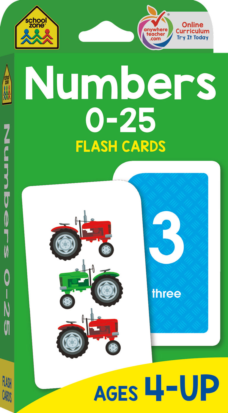 Numbers 0-25 Flash Cards – Learning Post & Toys