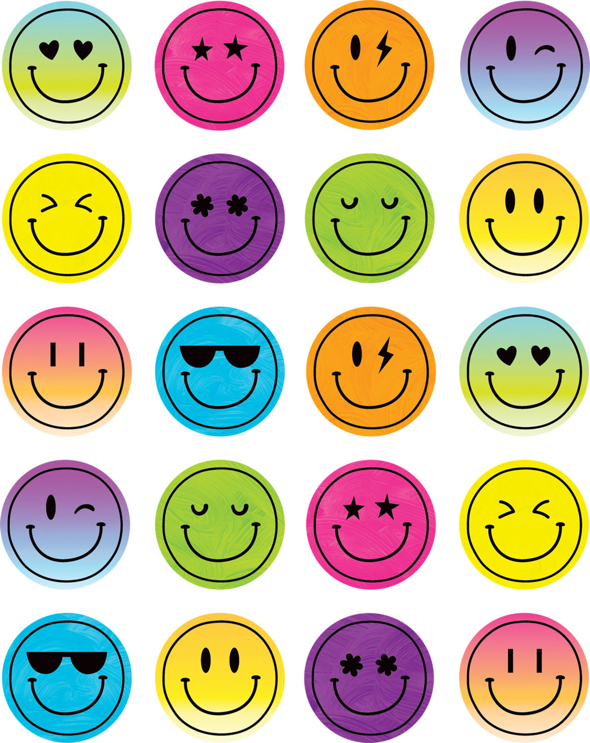 BRIGHTS 4EVER SMILEY FACES STICKERS BRIGHTS 4EVER DÉCOR STICKERS ...