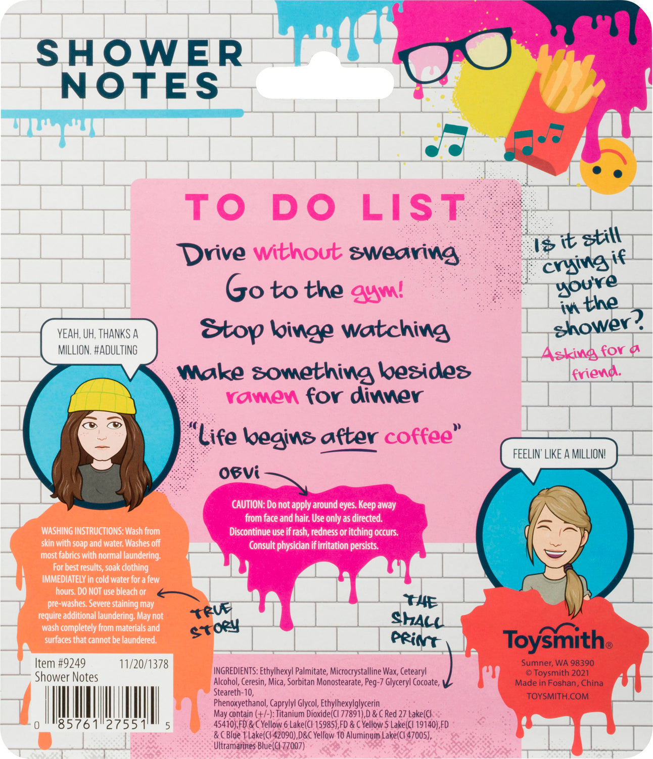 Shower Notes Shower Notes – Learning Post & Toys